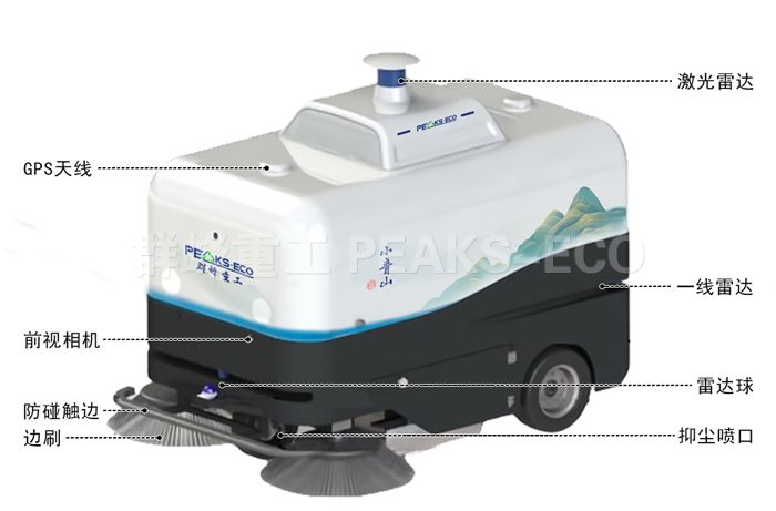 小青山無人駕駛掃地車